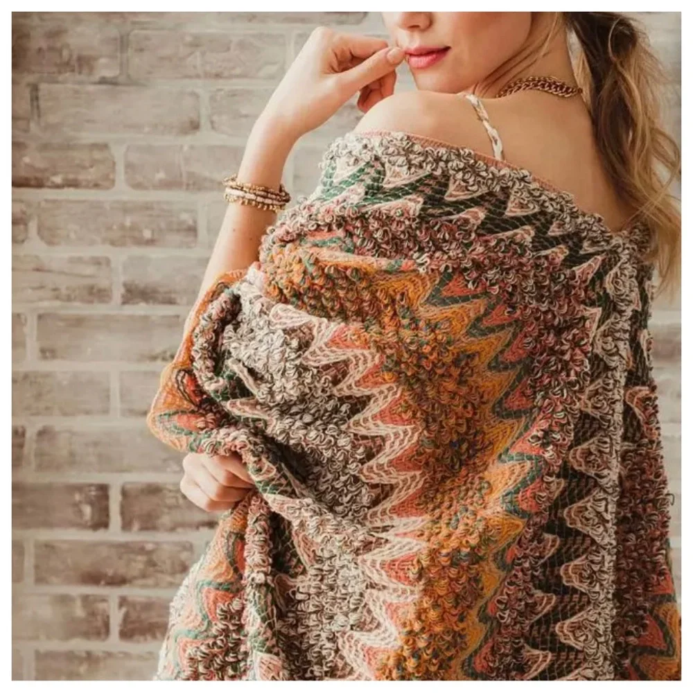 04 Boho Fabulous Multi colors Kimono jacket with pockets - Picture 2 of 4
